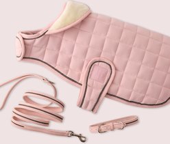 Pet Passion Roxy The Crystal Bling Dog Collar, Blush, X-Large: 18 to 22-in neck, 1-in wide slide 2 of 9