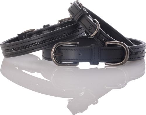 Show full view: Pet Passion Roxy The Crystal Bling Dog Collar, Black Bling, XX-Large: 22 to 26-in neck, 1-in wide slide 7 of 9