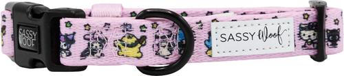 Show full view: Sassy Woof Hello Kitty & Friends Flower Festival Dog Collar, Medium:19.7-in neck, 3/4-in wide slide 2 of 7