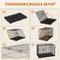 Show in main carousel: Yaheetech Foldable Wire Dog Crate with Divider, Black, 42 inch slide 6 of 7