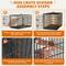 Show in main carousel: Yaheetech Foldable Wire Dog Crate with Divider, Black, 42 inch slide 5 of 7