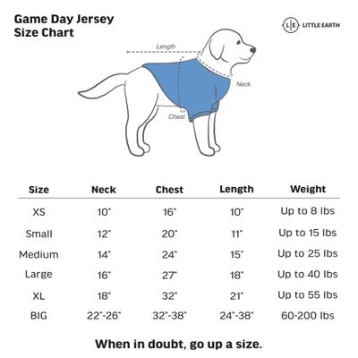 Show full view: Littlearth NFL Game Day Dog & Cat Jersey, Philadelphia Eagles, X-Small slide 6 of 8