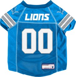Littlearth NFL Game Day Dog & Cat Jersey, Detroit Lions, X-Small