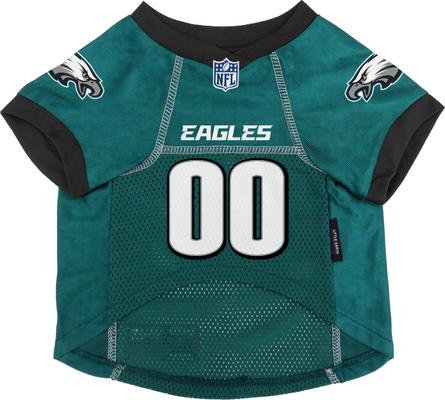 Show full view: Littlearth NFL Game Day Dog & Cat Jersey, Philadelphia Eagles, X-Small slide 3 of 8