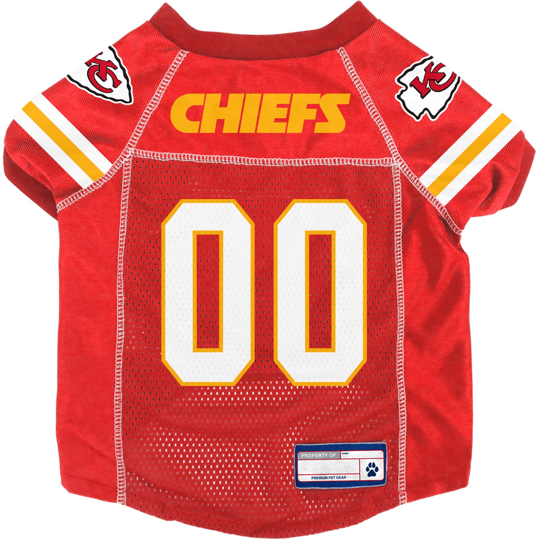 Littlearth NFL Game Day Dog & Cat Jersey, Kansas City Chiefs, Large