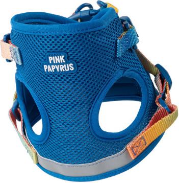 Show full view: Pink Papyrus Reflective Nylon Cat Harness & Leash Set, Blue, Large slide 2 of 10