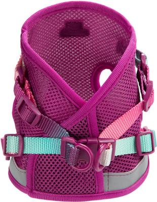 Show full view: Pink Papyrus Reflective Nylon Cat Harness & Leash Set, Purple, Medium slide 3 of 10