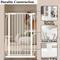 Show in main carousel: WAOWAO Extra Tall Pressure Mounted Adjustable Metal Pet Dog Gate, 40.55-in x 29-33-in, White slide 9 of 11