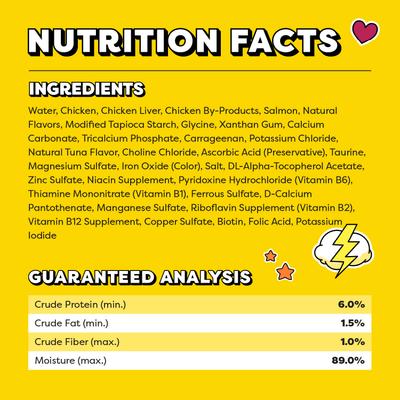 Show full view: Temptations Lickable Spoons Salmon Flavor with Chicken Chunks Lickable Cat Treats, 1.4-oz spoon, 4 count slide 7 of 10