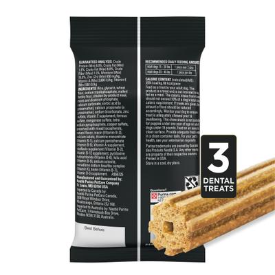 Show full view: Purina Pro Plan Veterinary Diets Orachews Small & Medium Low Fat Chicken Adult Dental Dog Treats, 3 count slide 3 of 10