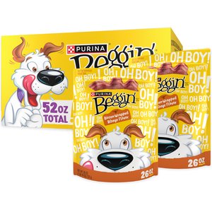 Beggin' Bacon-Wrapped Ribeye Flavor Dog Treats, 26-oz bag, 2 count