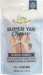 Badlands Ranch Superchew Calming Yak Himalayan Chews for Dogs, 6-oz, case of 2