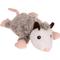 Show in main carousel: GoDog Flatz Opossum Squeaky Plush Dog Toy, Gray, Large slide 1 of 8