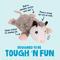 Show in main carousel: GoDog Flatz Opossum Squeaky Plush Dog Toy, Gray, Large slide 2 of 8