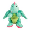GoDog Dragons Chew Guard Squeaky Plush Dog Toy, Seaform, Large