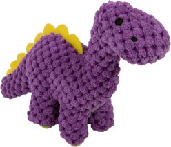 GoDog Dinos Chew Guard Bruto Squeaky Plush Dog Toy, Tiny