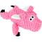 Show in main carousel: GoDog Just for Me Chew Guard Flying Pig Squeaky Plush Dog Toy, Light Pink, Tiny slide 1 of 11