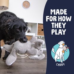 GoDog Checkers Chew Guard Elephant Squeaky Plush Dog Toy slide 2 of 7