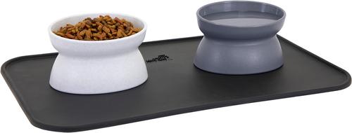 Show full view: Kitty City Raised Cat Bowls & Placemat Combo, Multi, Medium slide 7 of 9