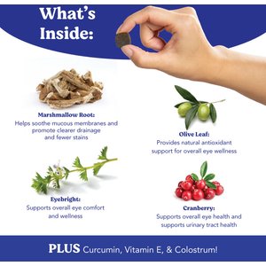 Angels' Eyes Natural Chicken Flavored Soft Chew Tear Stain Supplement for Dogs & Cats, 120 count