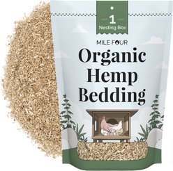 Mile Four Organic Coop & Nesting Box Hemp Chicken Bedding, 1-lb bag