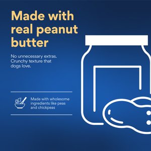 Chewy Made Oven Baked with Peanut Butter Grain-Free Crunchy Biscuit Dog Treats (FORMERLY AMERICAN JOURNEY), 8-oz bag