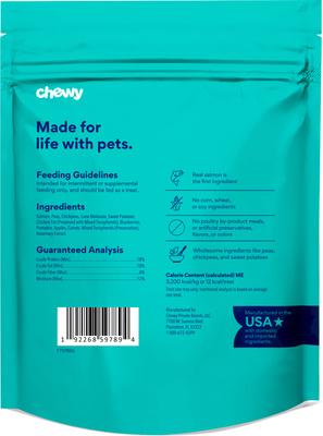 Show full view: Chewy Made Salmon Recipe Grain-Free Oven Baked Biscuit Dog Treats (FORMERLY AMERICAN JOURNEY), 16-oz bag slide 3 of 9