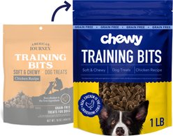 Chewy Made Chicken Recipe Grain-Free Soft & Chewy Made Training Bits Dog Treats (FORMERLY AMERICAN JOURNEY), 16-oz bag