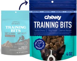 Chewy Made Salmon Recipe Grain-Free Soft & Chewy Made Training Bits Dog Treats (FORMERLY AMERICAN JOURNEY), 4-oz bag