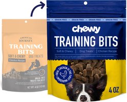 Chewy Made Chicken Recipe Grain-Free Soft & Chewy Training Bits Dog Treats (FORMERLY AMERICAN JOURNEY), 4-oz bag
