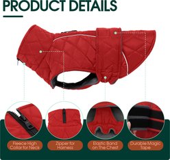 Kuoser Dog Coat, Red, Large slide 2 of 8