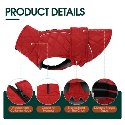 Show full view: Kuoser Dog Coat, Red, XXX-Large slide 5 of 9