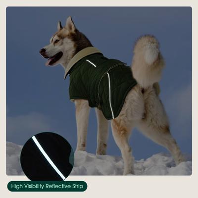 Show full view: Kuoser Dog Coat, Green, Medium slide 7 of 9