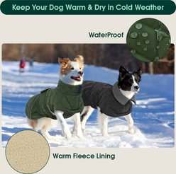 Kuoser Dog Coat, Green, XXX-Large slide 2 of 8