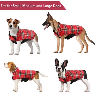 Show full view: Kuoser Weatherproof Dog Coat, Red, X-Small slide 5 of 8