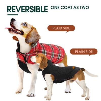 Show full view: Kuoser Weatherproof Dog Coat, Red, X-Small slide 4 of 8