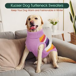 Kuoser Dog Sweater, Purple, X-Large slide 2 of 7