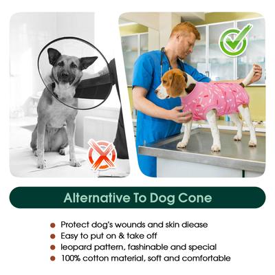 Show full view: Kuoser Dog Recovery Suit, Pink, Medium slide 6 of 10