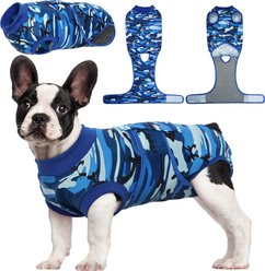 Kuoser Dog Recovery Suit, Blue, X-Small
