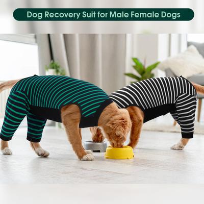 Show full view: Kuoser Hind Leg Sleeve Dog Recovery Suit, Green, Large slide 9 of 11