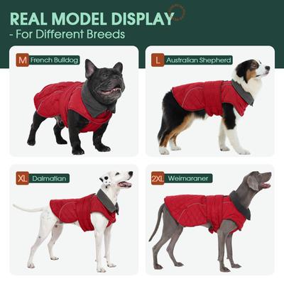 Show full view: Kuoser Dog Coat, Red, XXX-Large slide 3 of 9