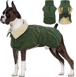 Kuoser Dog Coat, Green, Large