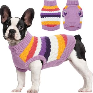 Kuoser Dog Sweater, Purple, Small