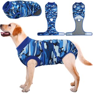 Kuoser Dog Recovery Suit, Blue, X-Large