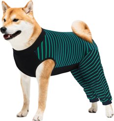 Kuoser Hind Leg Sleeve Dog Recovery Suit, Green, Large