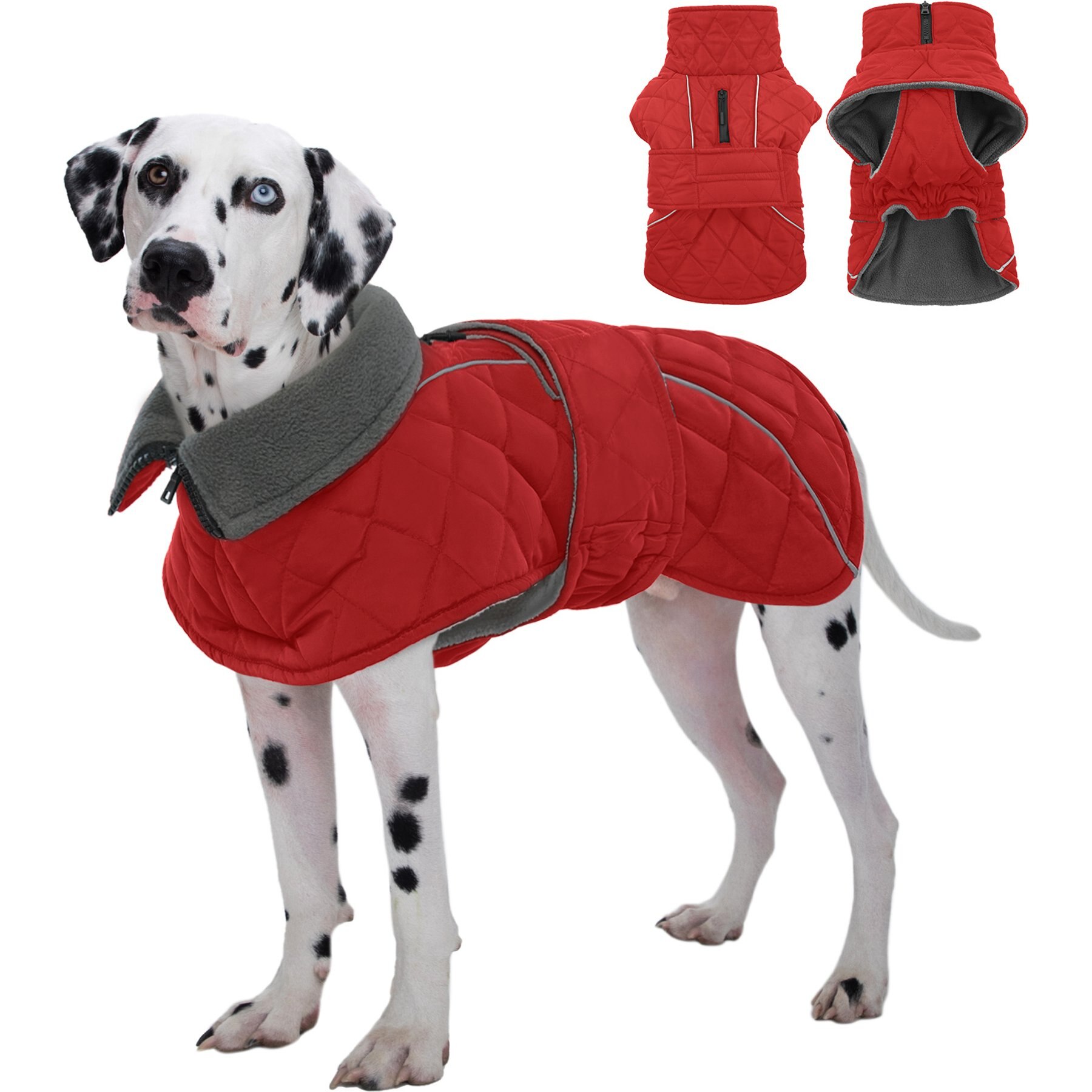 Kuoser Dog Coat, Red, X-Large