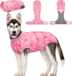 Kuoser Dog Recovery Suit, Pink, X-Large
