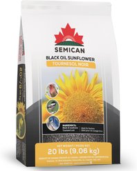 Semican Black Oil Sunflower Wild Bird Food, 20-lb bag