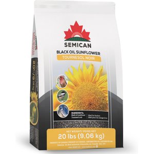 Semican Black Oil Sunflower Wild Bird Food, 20-lb bag