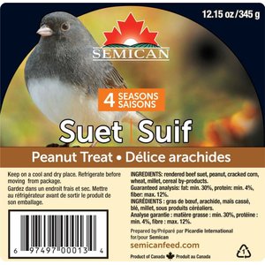 Semican Peanut Suet Wild Bird Treat, 12.15-oz cake